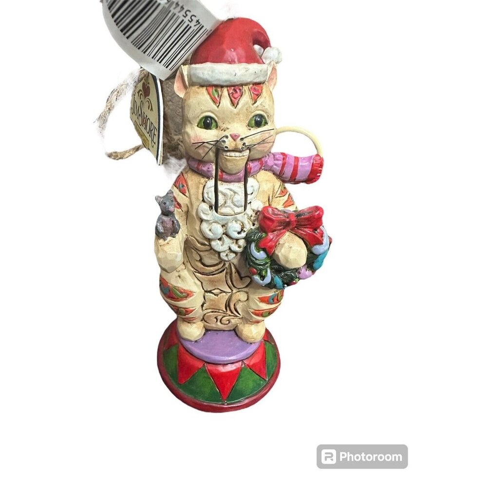 Jim‎ Shore Sood Tidings to Mew Nutcracker cat kitten figurine ornament no box